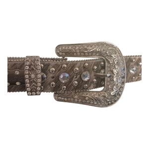 Studded Silver Women's Belt